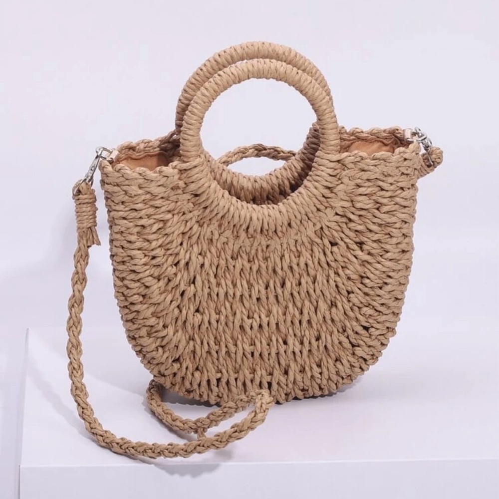 Tropical crochet cute bag